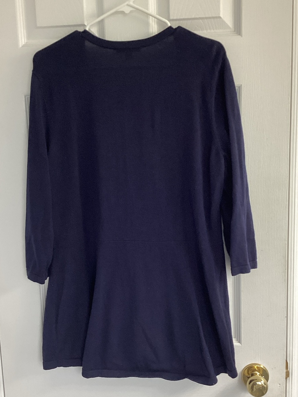 Isaac Mizrahi Navy Blue Long Sleeve Knit Cardigan